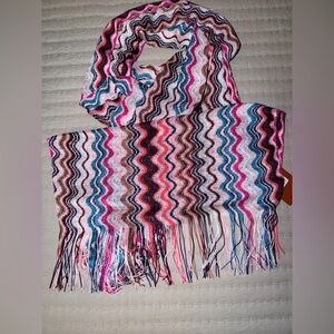 Missoni Vibrant Zigzag multicolor scarf
